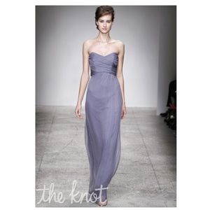 Strapless Lilac Amsale Dress Style G629C